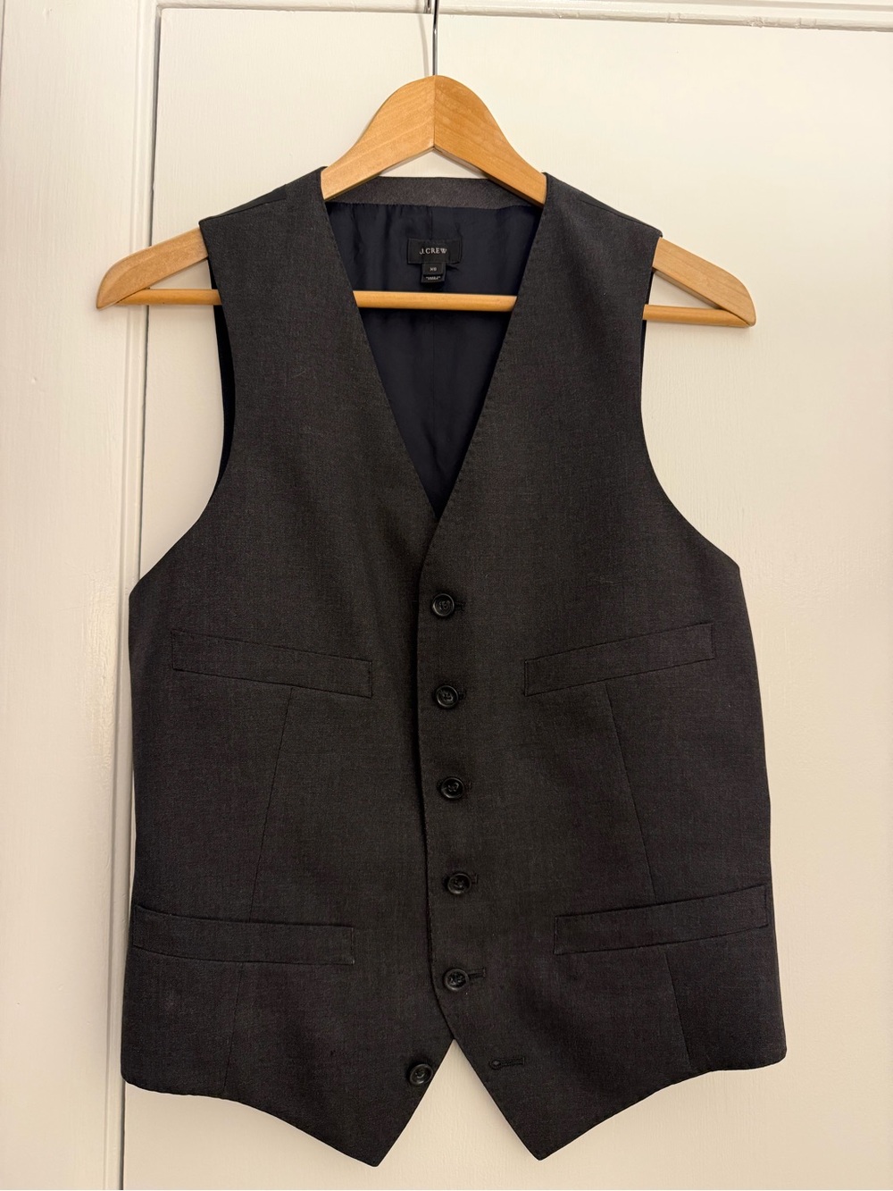 J. Crew Women’s Dark Gray Five-Button Dress Vest